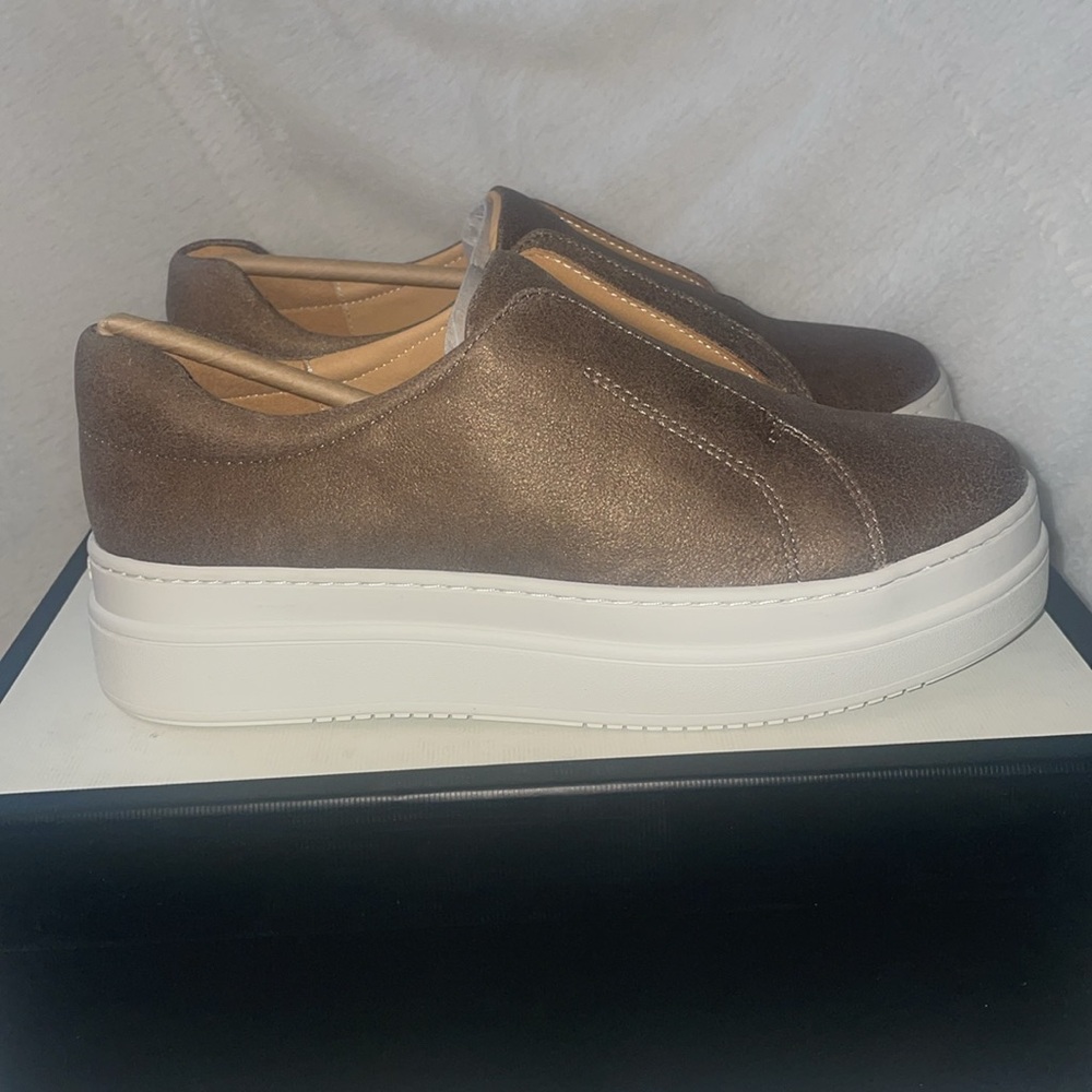 NWT J/SLIDES NOEL Bronze Brush Suede Sneaker - Picture 9 of 15